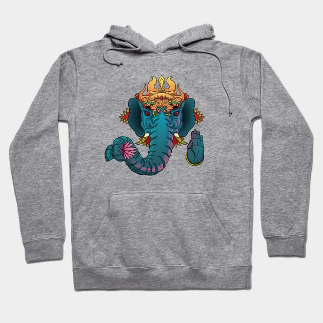 HI 5 GANESH Hoodie by GOUP